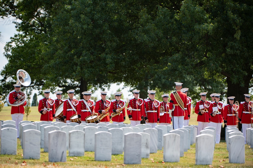 Military Funeral Honors with Funeral Escort for U.S. Marine Corps. Sgt. Meredith Keirn in Section 55