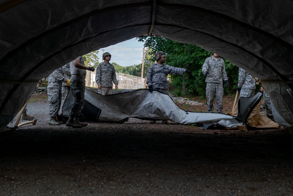 Patriot Warrior 2019: Reserve Citizen Airmen Assemble A Small Shelter System