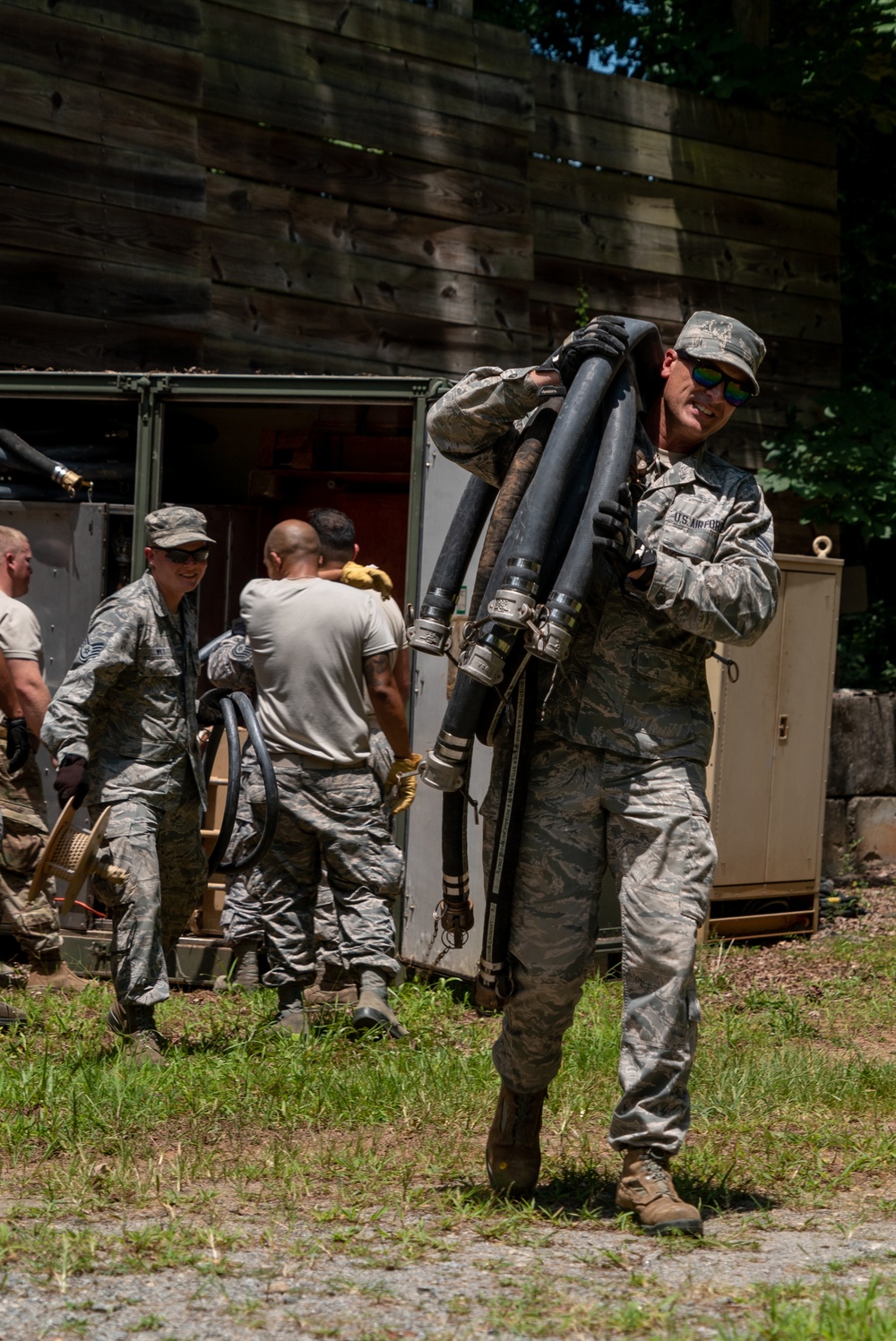 Patriot Warrior 2019: Legacy Shower And Shave Unit Assembly Training