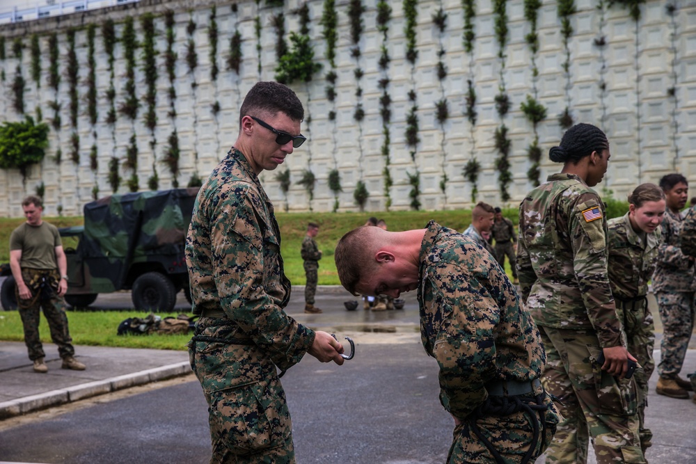 Okinawa service members learn how to rappel, fast rope