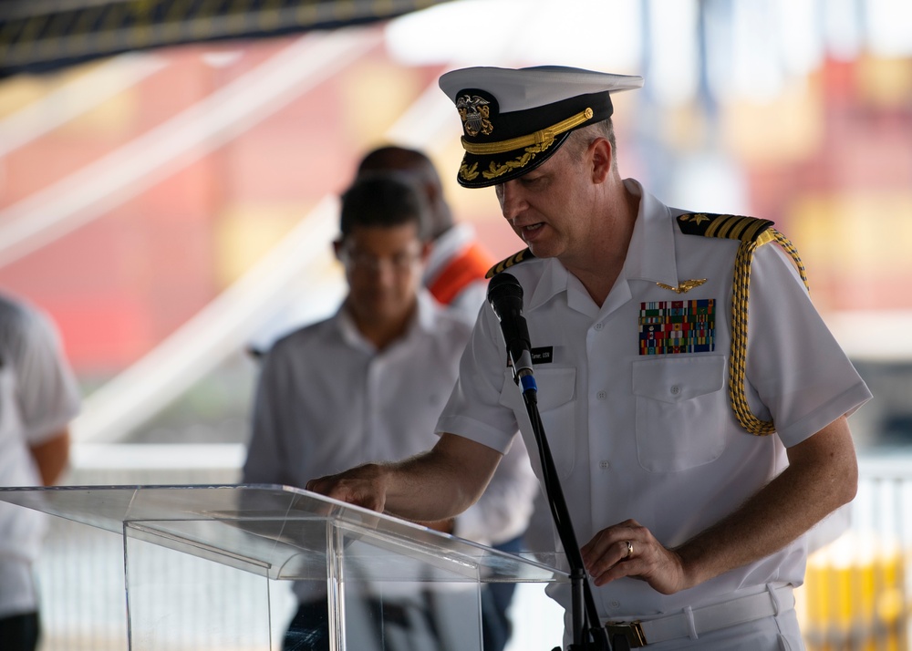 USNS Comfort Colon, Panama opening ceremony