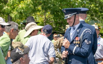 Air Force Honor Guard Drill Team Performs at Air Force Memorial