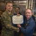 31st MEU Marine awarded Navy and Marine Corps Achievement Medal aboard USS Wasp