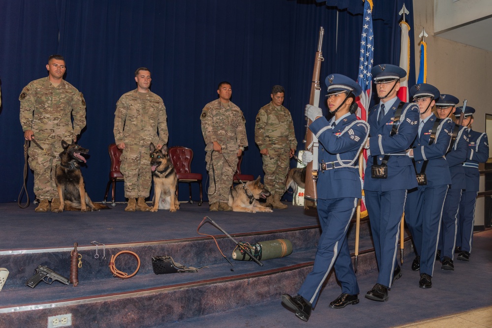 Military Working Dog Retirement Ceremony