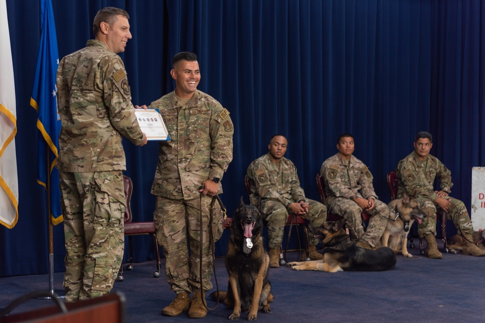 Military Working Dog Retirement Ceremony