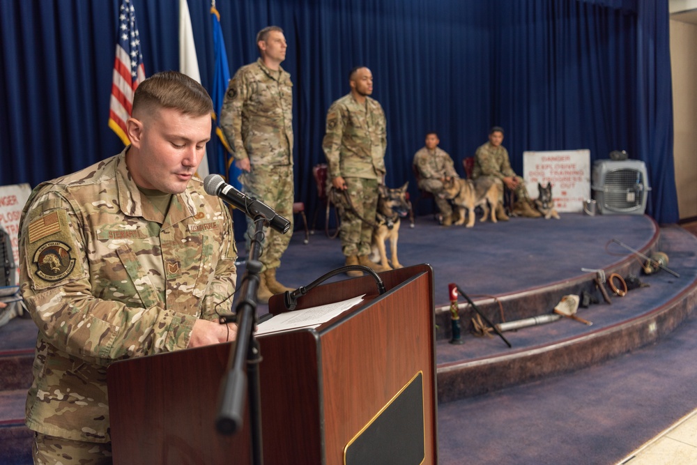 Military Working Dog Retirement Ceremony