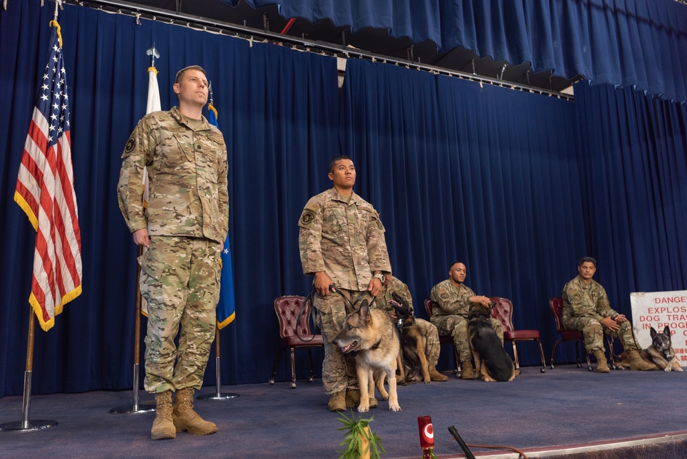 Military Working Dog Retirement Ceremony