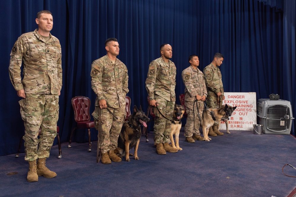 Military Working Dog Retirement Ceremony