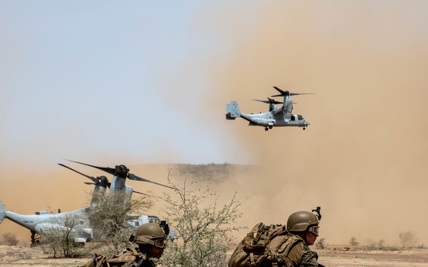SPMAGTF-CR-AF 19.2 executes full mission profile rehearsals from Senegal CSL