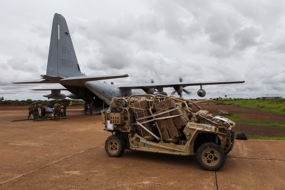 SPMAGTF-CR-AF Rehearses Embassy-reinforcement in Mali
