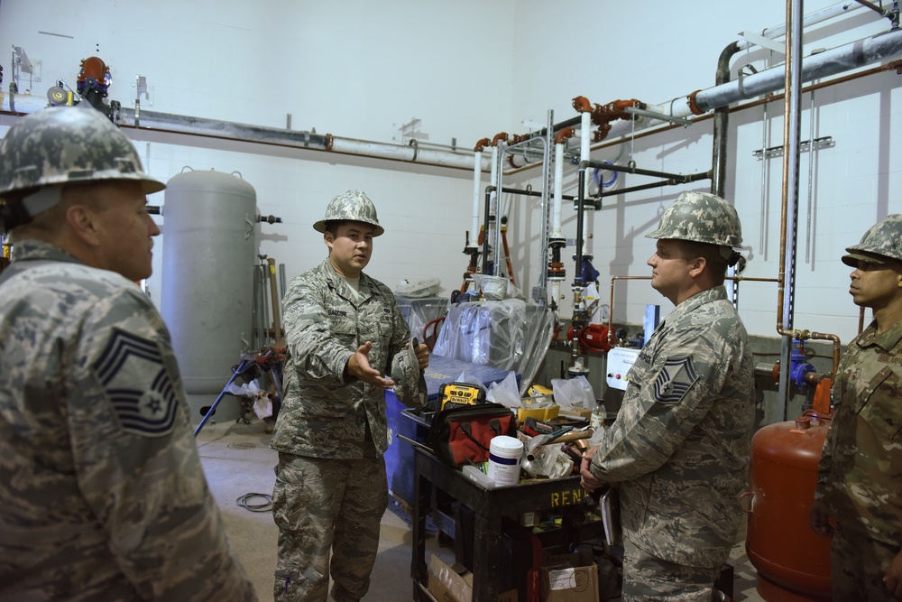 Air National Guard Civil Engineer Functional Area Managers Visit 171st