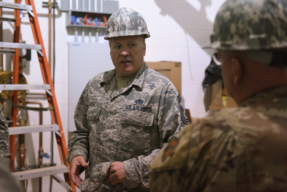 Air National Guard Civil Engineer Functional Area Managers Visit 171st
