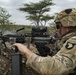 SAW gunner live fire training in Ethiopia