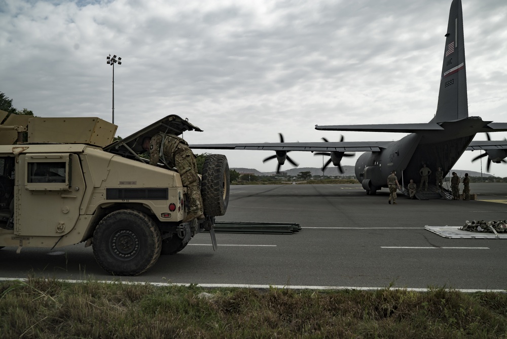 C-130 airlift for 101st Airborne in Ethiopia