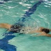 Officer Candidate School (OCS) class 15-19 here at the Lt. Michael P. Murphy Combat Training Pool in Newport, Rhode Island qualifies during the second class swimmer test on Aug. 9, 2019.