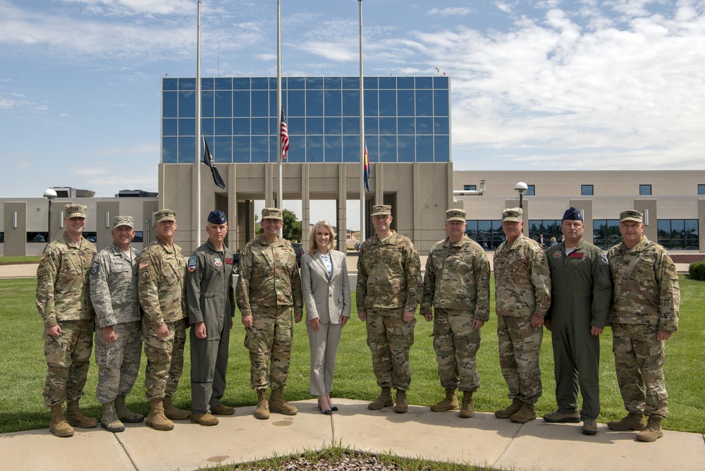U.S. Ambassador-Designate, Republic of Slovenia, Lynda Blanchard visits the Colorado National Guard
