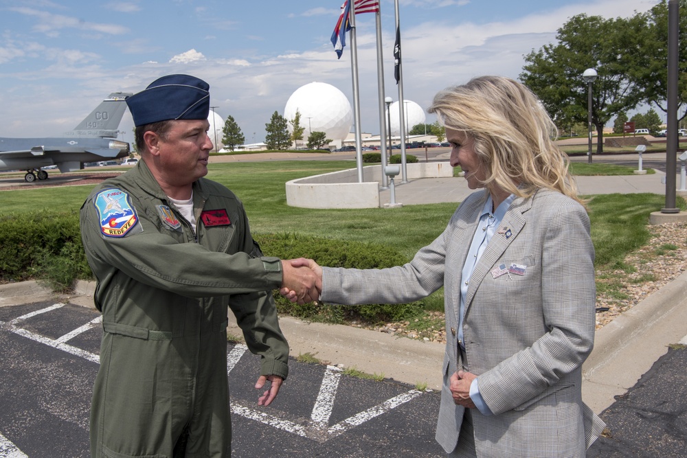 U.S. Ambassador-Designate, Republic of Slovenia, Lynda Blanchard visits the Colorado National Guard