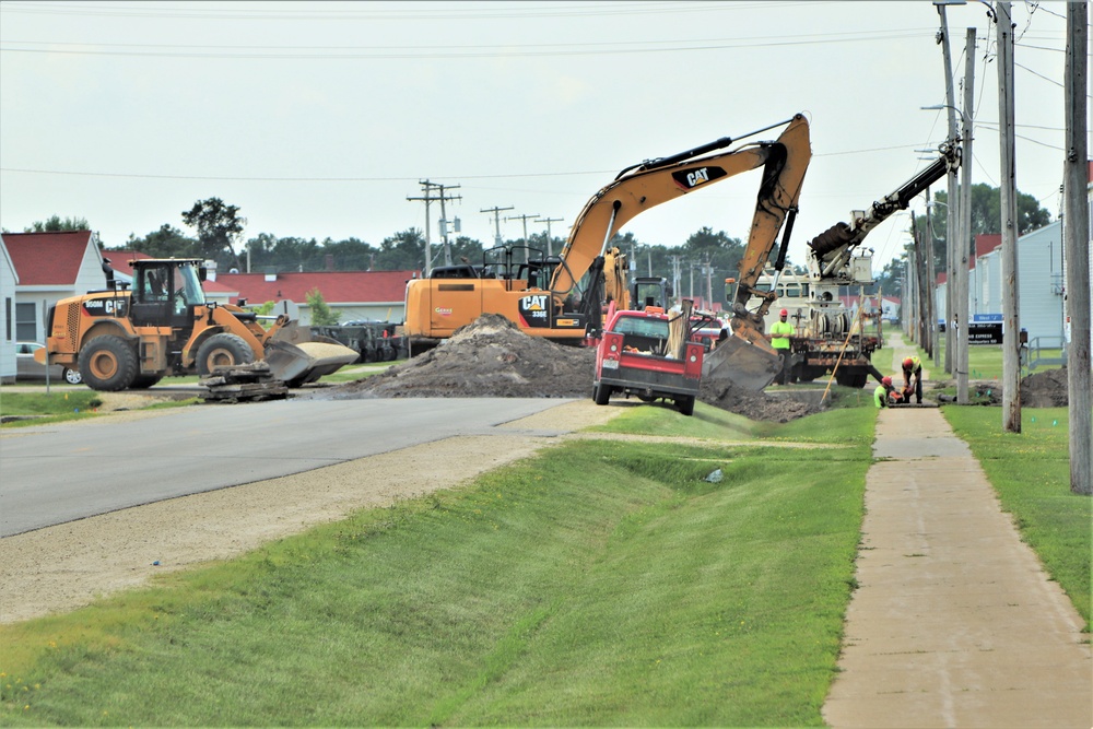 Infrastructure work at Fort McCoy