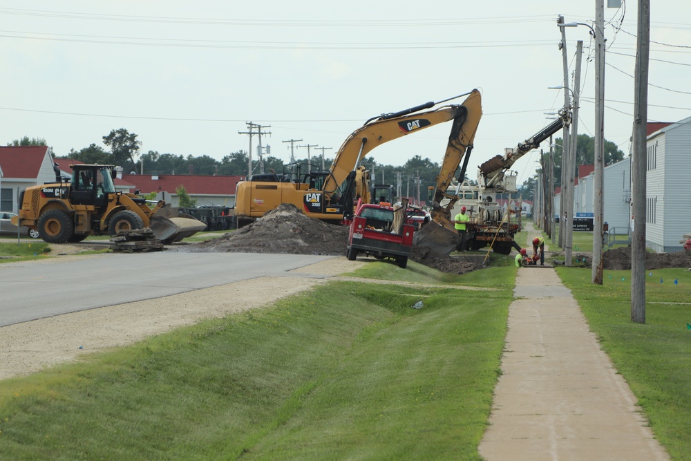 Infrastructure work at Fort McCoy