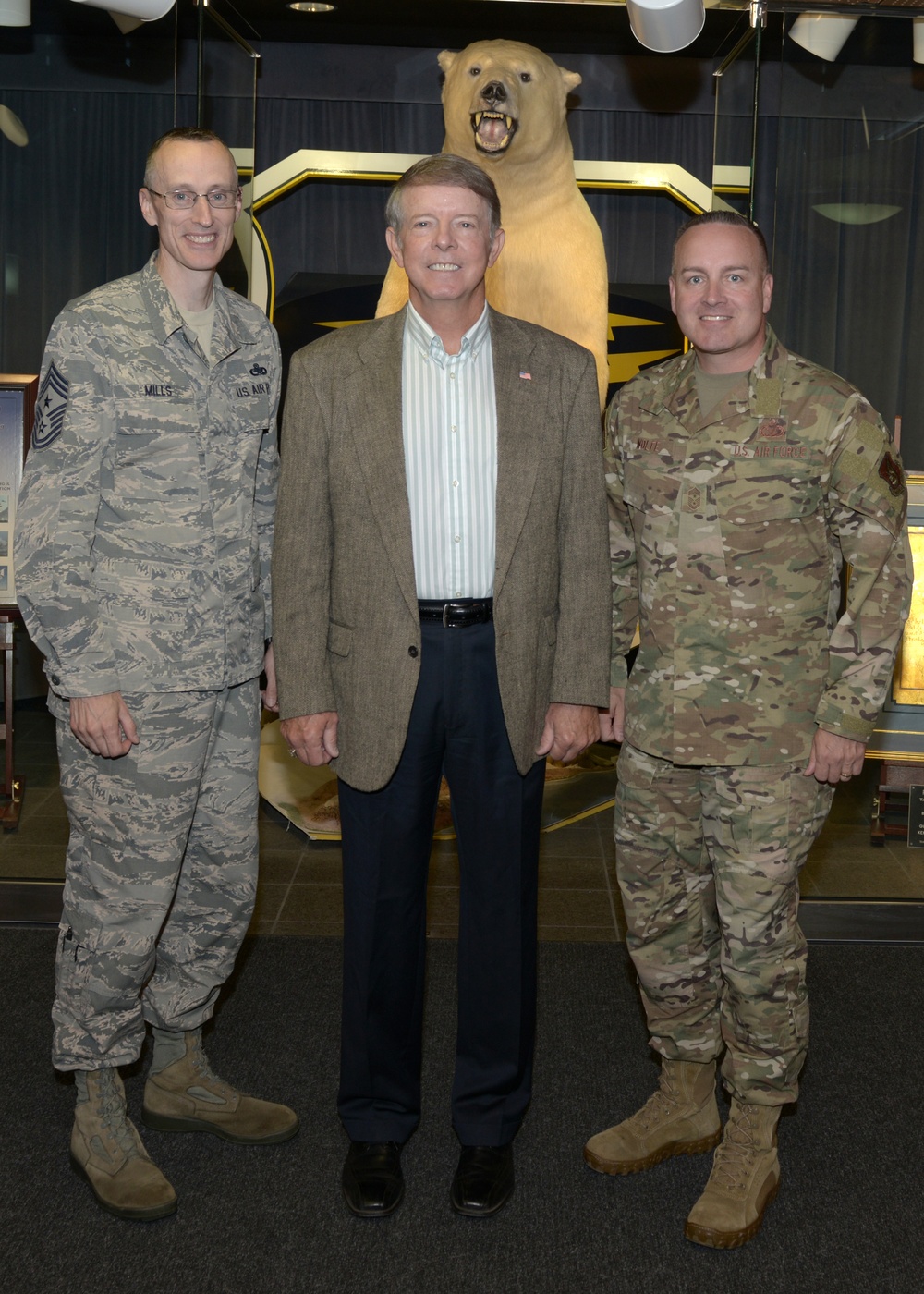 Retired Chief Master Sergeant of the Air Force Rodney McKinley visits Joint Base Elmendorf-Richardson, Alaska.