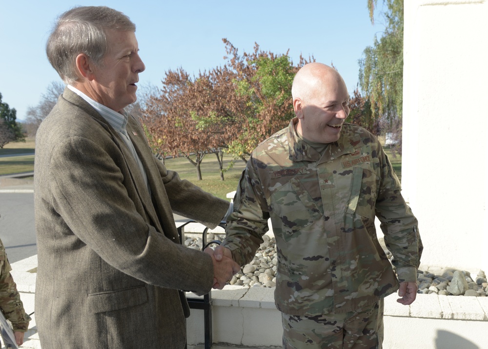 Retired Chief Master Sergeant of the Air Force Rodney McKinley visits Joint Base Elmendorf-Richardson, Alaska.