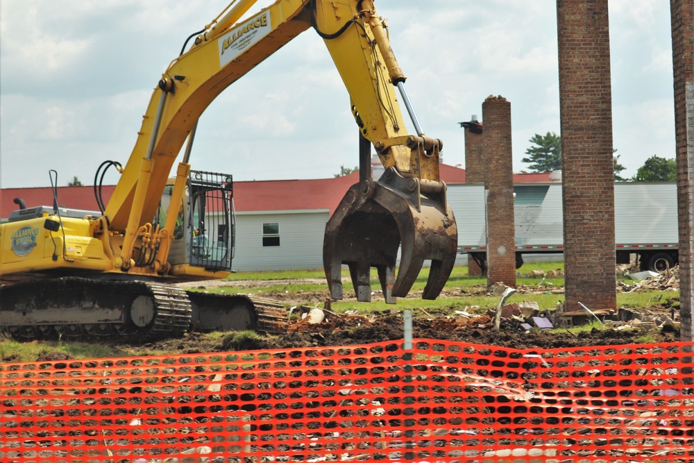 Building demolition at Fort McCoy