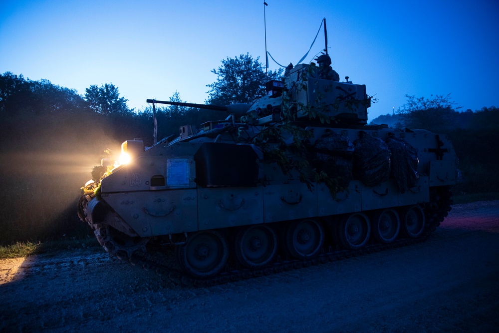 1-4 CAV Bradleys prepare for multinational exercise