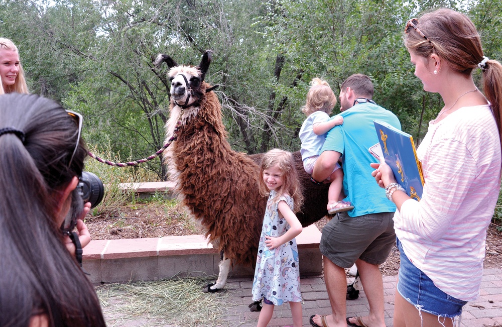 Kids learn from animals: Library doubles as ‘zoo’