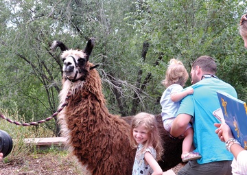 Kids learn from animals: Library doubles as ‘zoo’