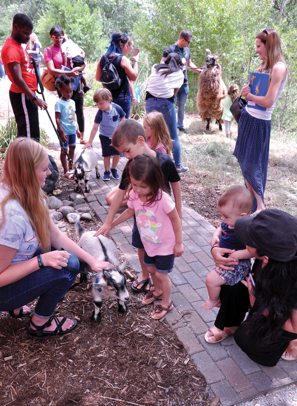 Kids learn from animals: Library doubles as ‘zoo’