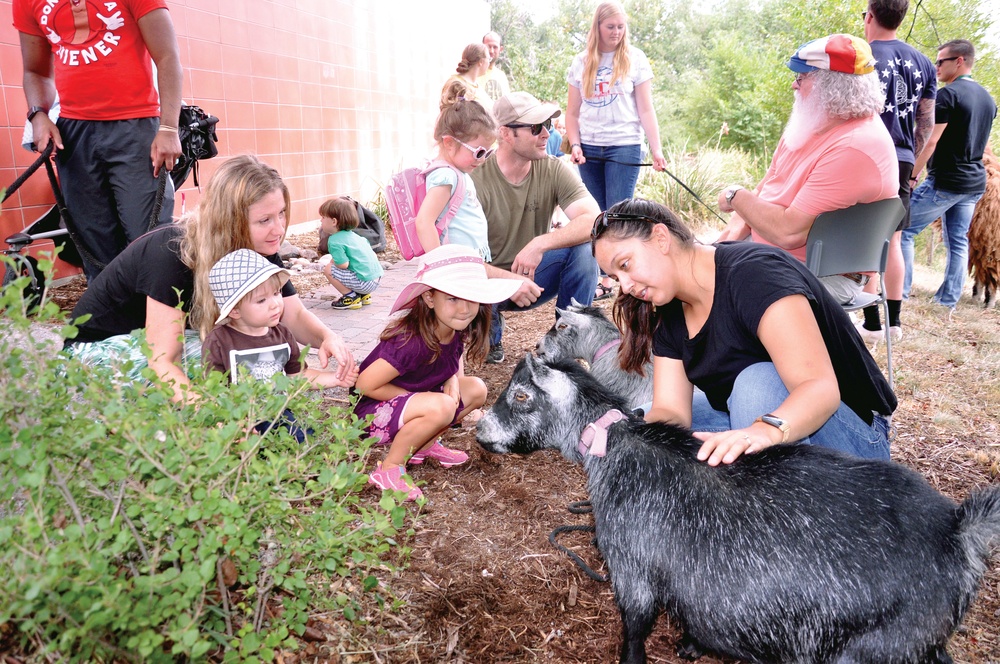 Kids learn from animals: Library doubles as ‘zoo’