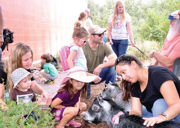 Kids learn from animals: Library doubles as ‘zoo’
