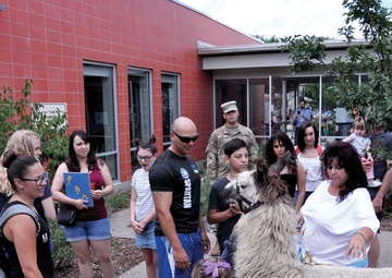 Kids learn from animals: Library doubles as ‘zoo’