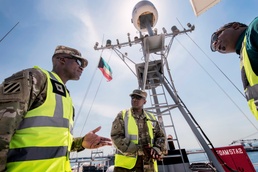 Atop a vessel at APS-5