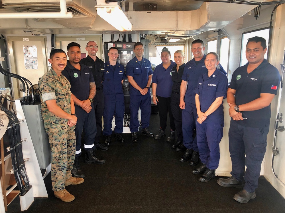 USCGC Walnut (WLB 205) conducts Operaton Aiga in Samoa