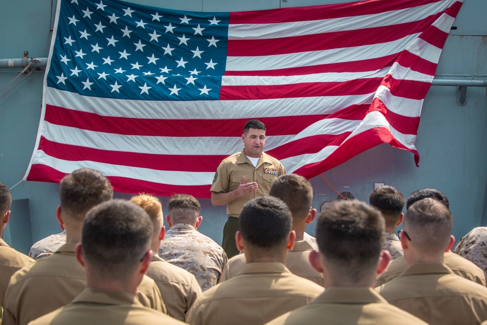 Lance Corporal Seminar Graduation aboard USS John P. Murtha