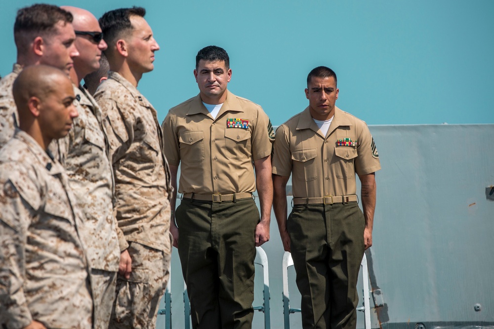 Lance Corporal Seminar Graduation aboard USS John P. Murtha