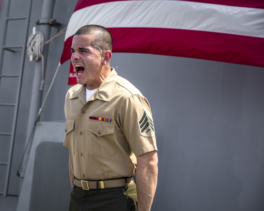 Lance Corporal Seminar Graduation aboard USS John P. Murtha