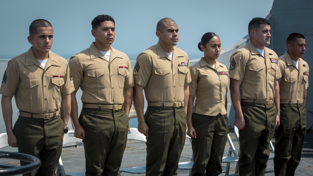 Lance Corporal Seminar Graduation aboard USS John P. Murtha