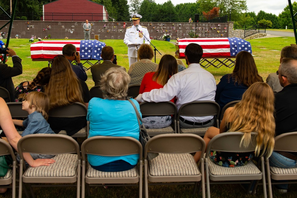 Repatriation Ceremony for Brothers Fallen in Pearl Harbor Attack