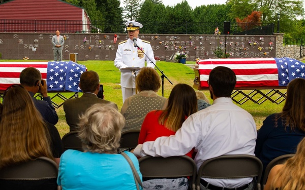 Repatriation Ceremony for Brothers Fallen in Pearl Harbor Attack