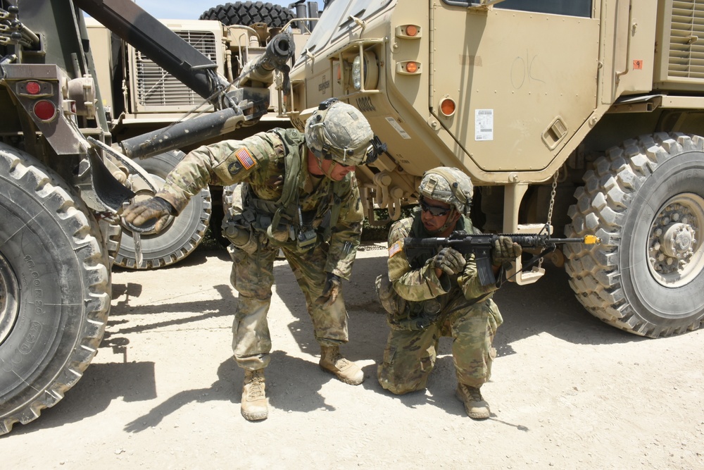 134th Brigade Support Battalion conducts tactical convoy training at XCTC 19-06