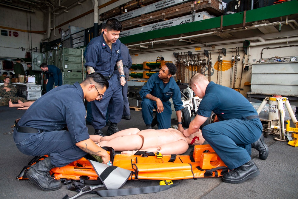 USS Green Bay (LPD 20) Mass Casualty Drill