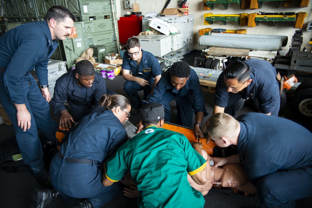 USS Green Bay (LPD 20) Mass Casualty Drill