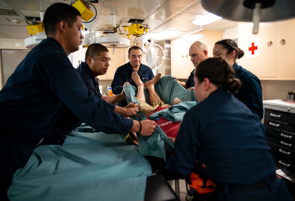 USS Green Bay (LPD 20) Mass Casualty Drill