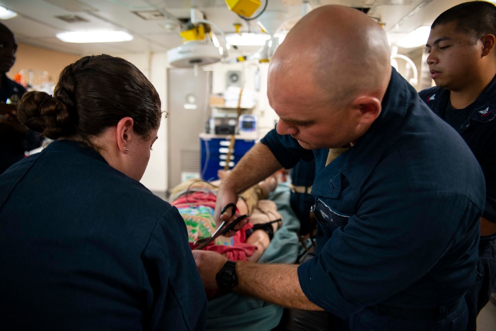 USS Green Bay (LPD 20) Mass Casualty Drill