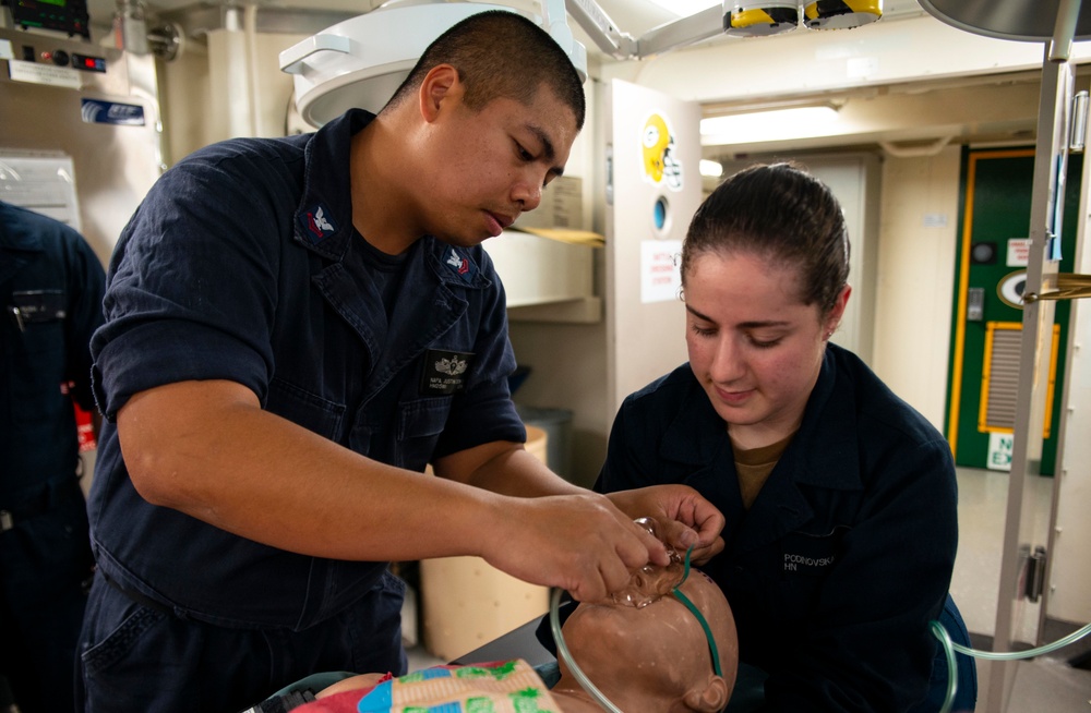 USS Green Bay (LPD 20) Mass Casualty Drill