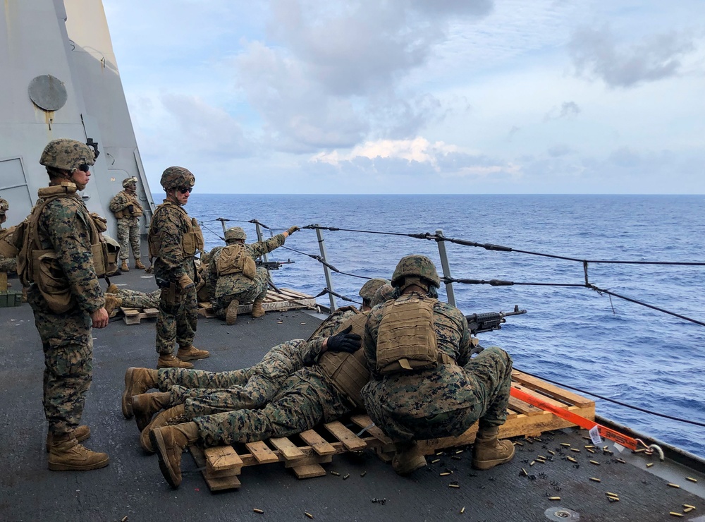 USS Green Bay (LPD 20) Gunshoot