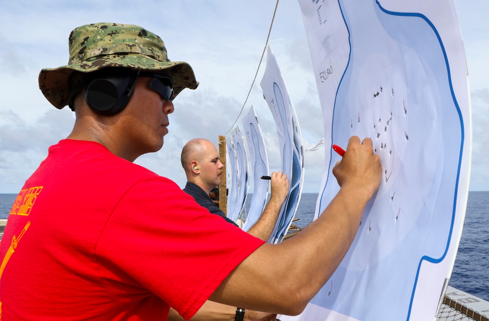 USS Green Bay (LPD 20) M9 Gunshoot