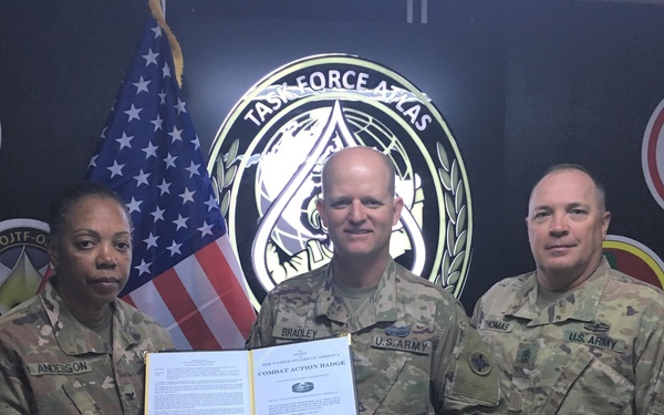 Bradley Awarded Combat Action Badge for 2004 OIF Service